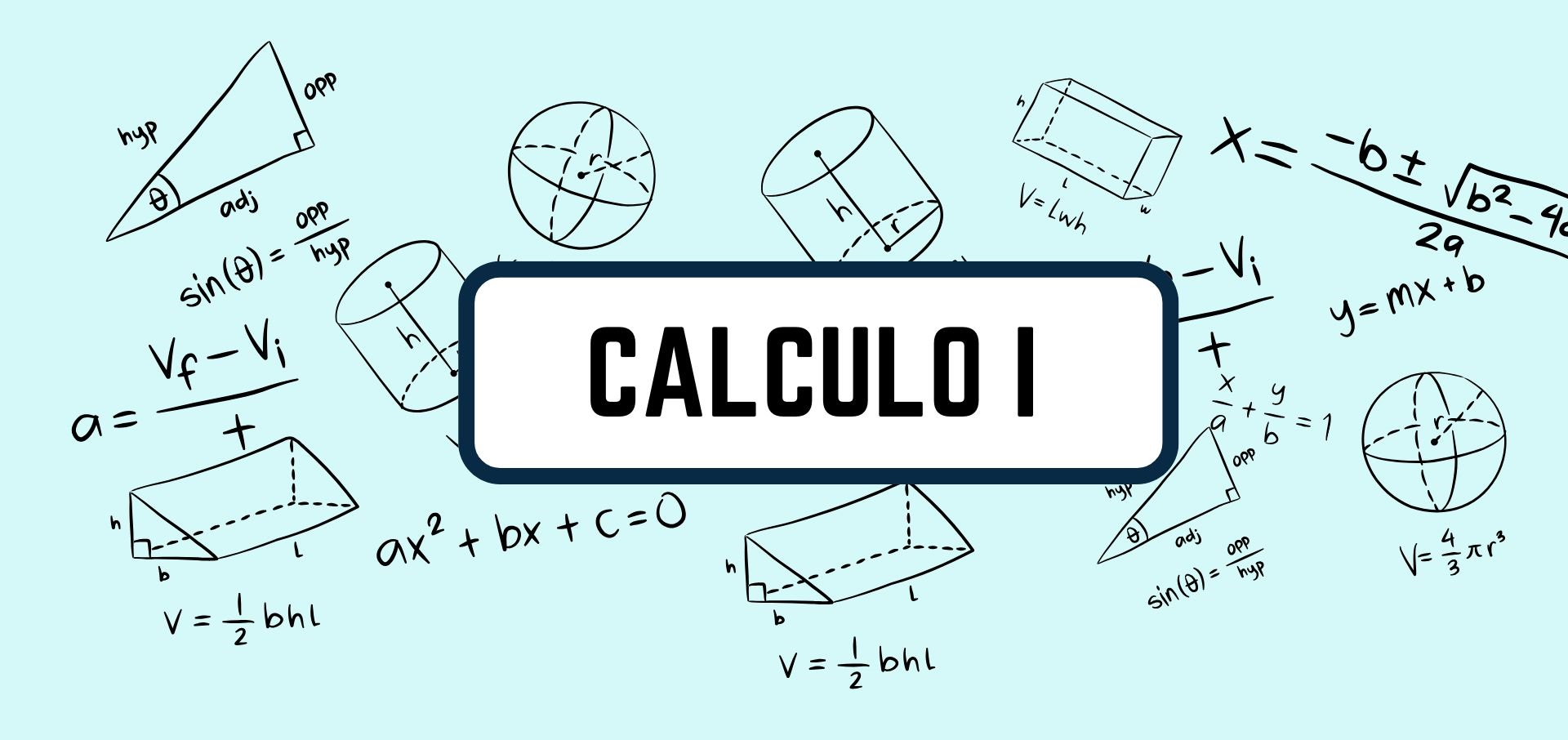 Bienvenidos a Cálculo 1, donde estudiaremos:
Límites y Continuidad
Derivadas
Integrales 
Resolveremos problemas reales!!